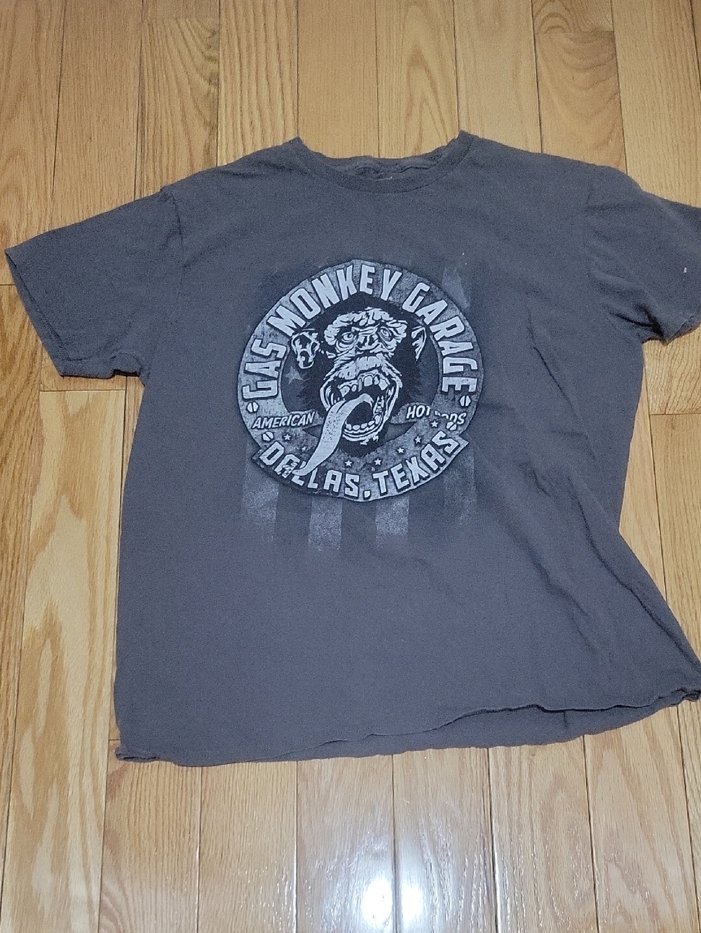 Gas Monkey Garage Dallas Texas Graphic Tee - Charcoal Gray